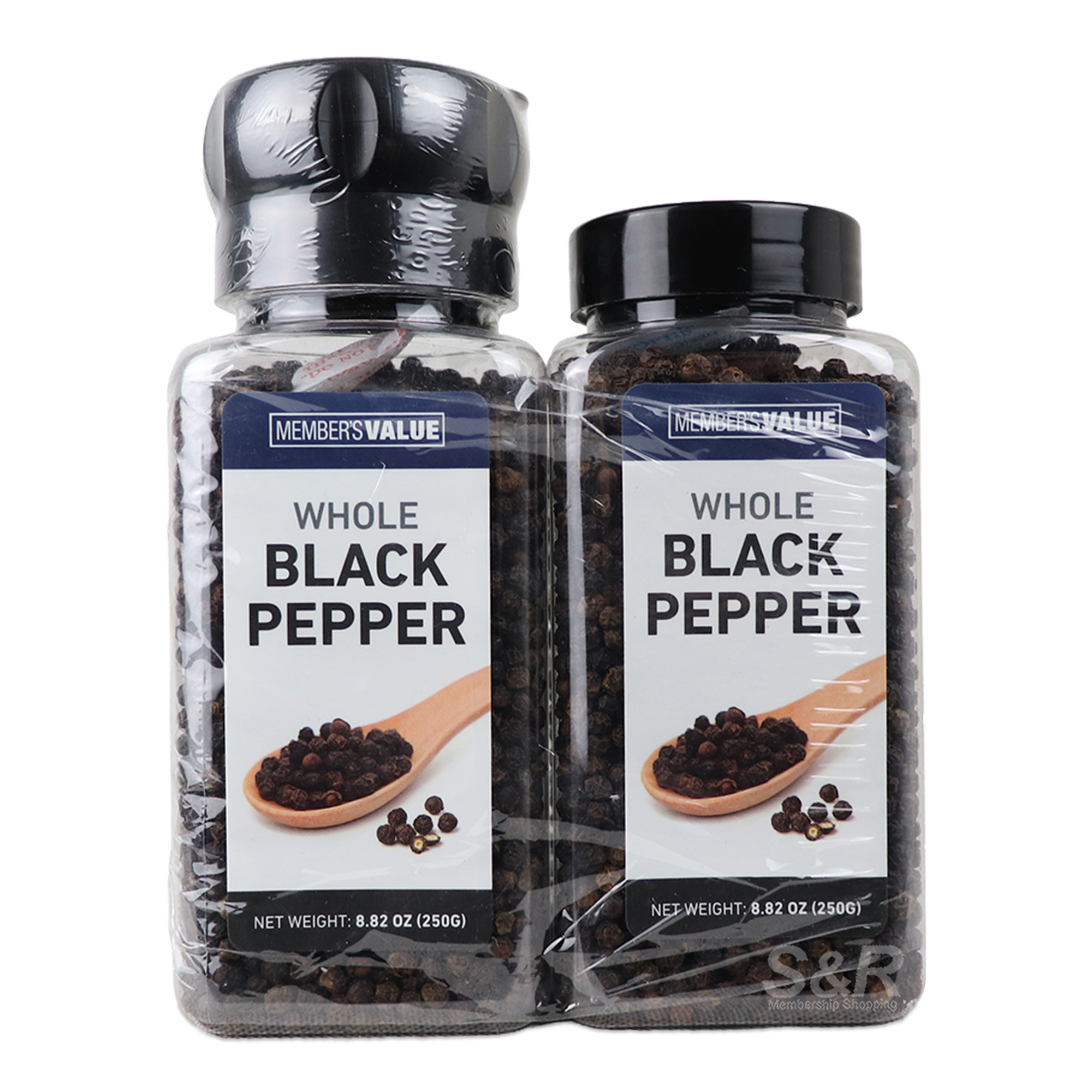 Member's Value Whole Black Pepper 2pcs x 250g